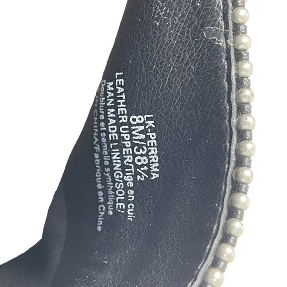 Lucky Brand Womens Perrma Leather Embellished Moto Ankle Boots Black Size 8M - Picture 9 of 9